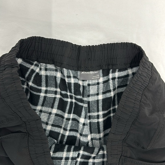 Eddie‎ Bauer Women's Polar Fleece Lined Pull On Pants Black Size 12 - Picture 4 of 5